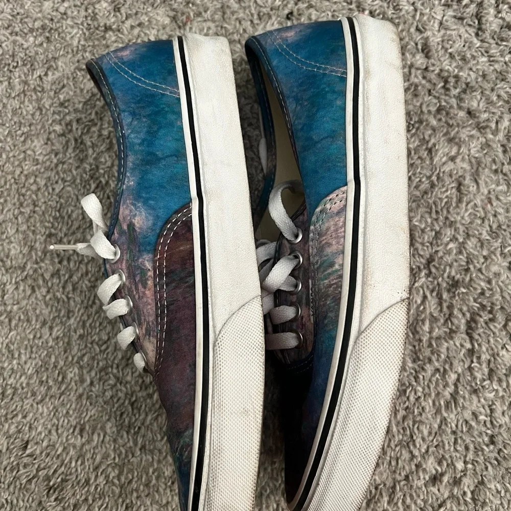 Vans + MOMA Claude Monet Sneakers US Men’s 7.5 Women’s 9 EU 40 GUC - Picture 5 of 7